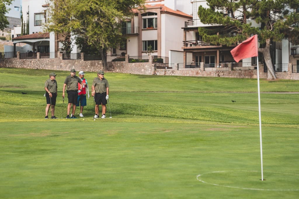 Golfers on the course